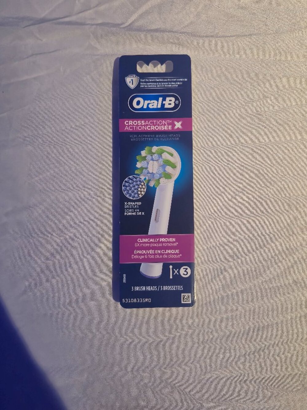 3 Count Oral-B Cross Action Replacement Brush Heads